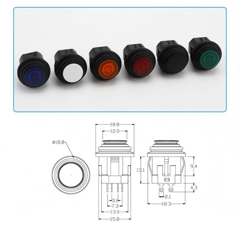 माइक्रो पुश बटन को बड़े पैमाने पर अपग्रेड किया गया है, जिससे स्विच टेक्नोलॉजी के लिए एक नया बेंचमार्क स्थापित हुआ है