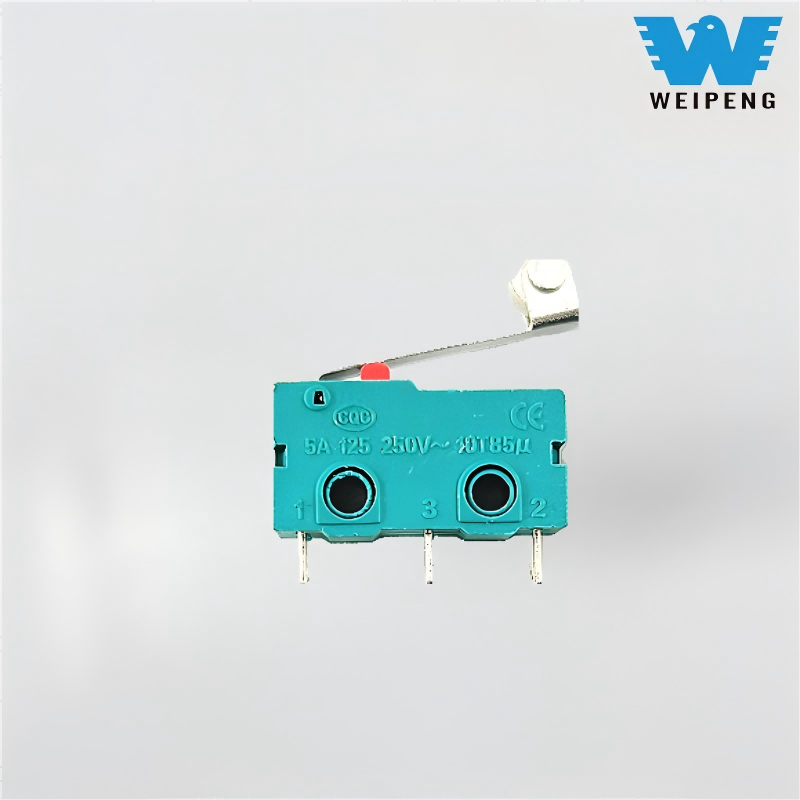 संपर्क बटन 5A/125V 250V स्ट्रेट हैंडल थ्री-पिन ट्रैवल लिमिट माइक्रो स्विच