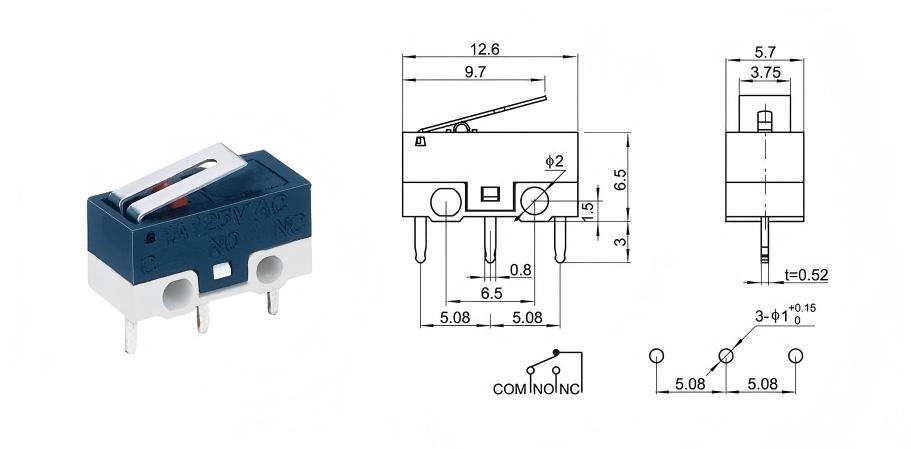 स्मार्ट डोर लॉक माउस स्विच