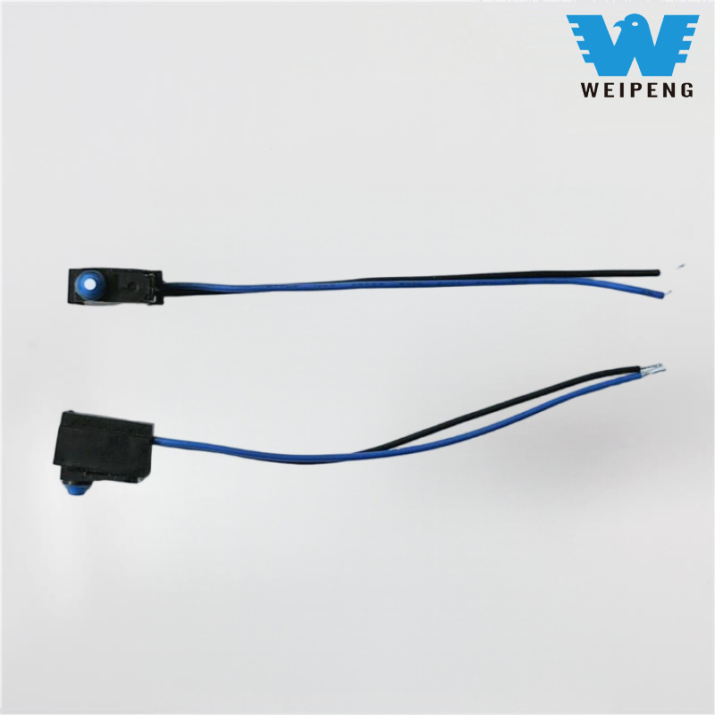 लीड के साथ वाटरप्रूफ पिन-टाइप पुश-बटन माइक्रो स्विच