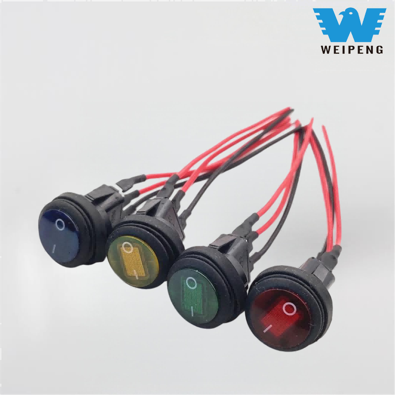 तार के साथ वेइपेंग गोल वाटरप्रूफ बोट स्विच